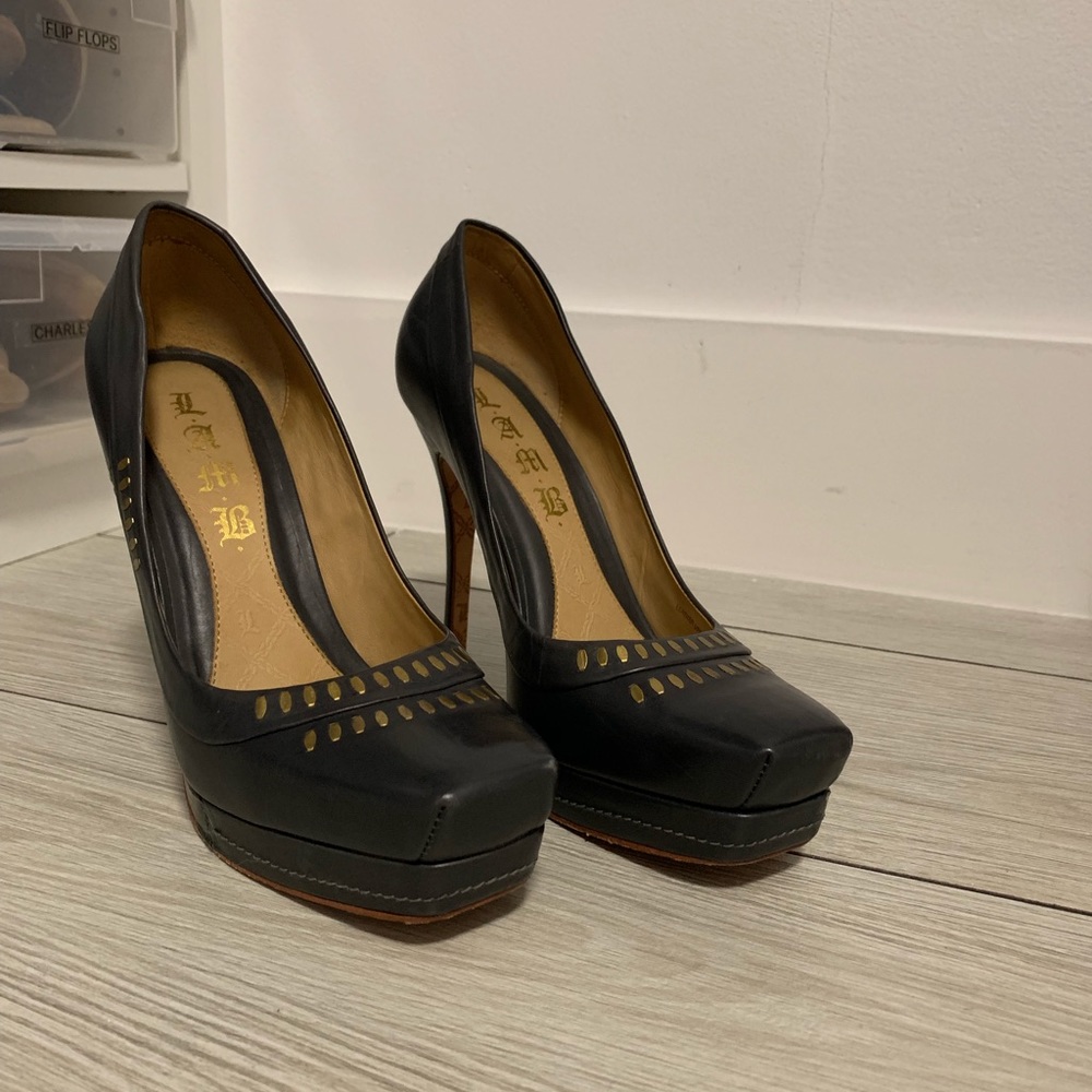 LAMB PLATFORM HEELS